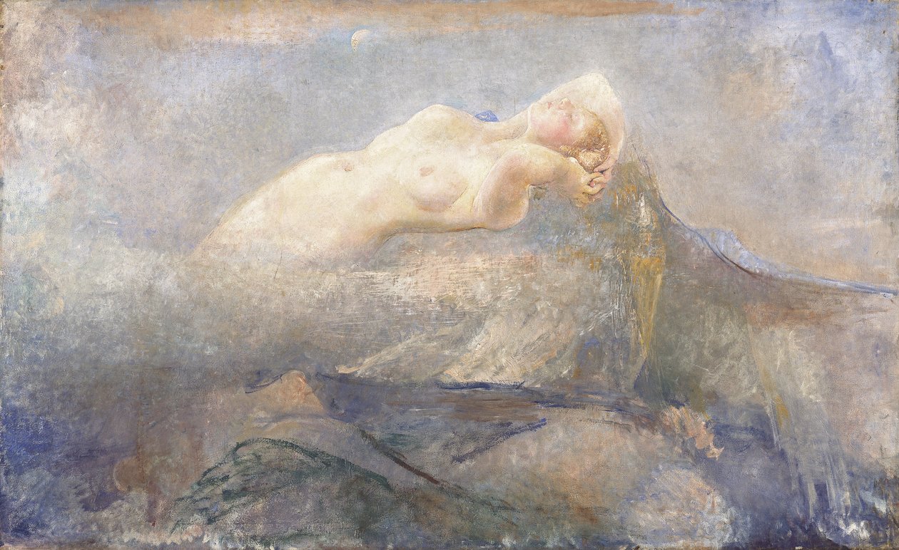 Montagna Mia, ca 1923 (olja på duk) av Annie Louisa Swynnerton