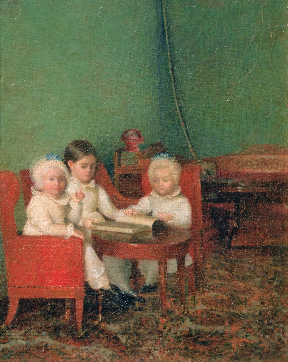 Barn i en interiör, 1800-10 av Unbekannt Unbekannt