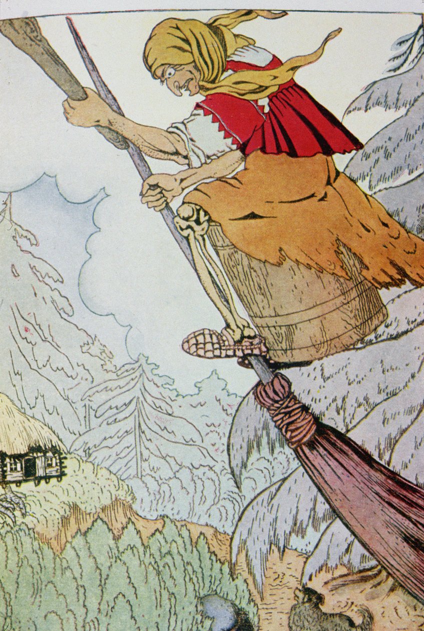 Epiphany eller La Befana, anonym italiensk illustration av Unbekannt Unbekannt