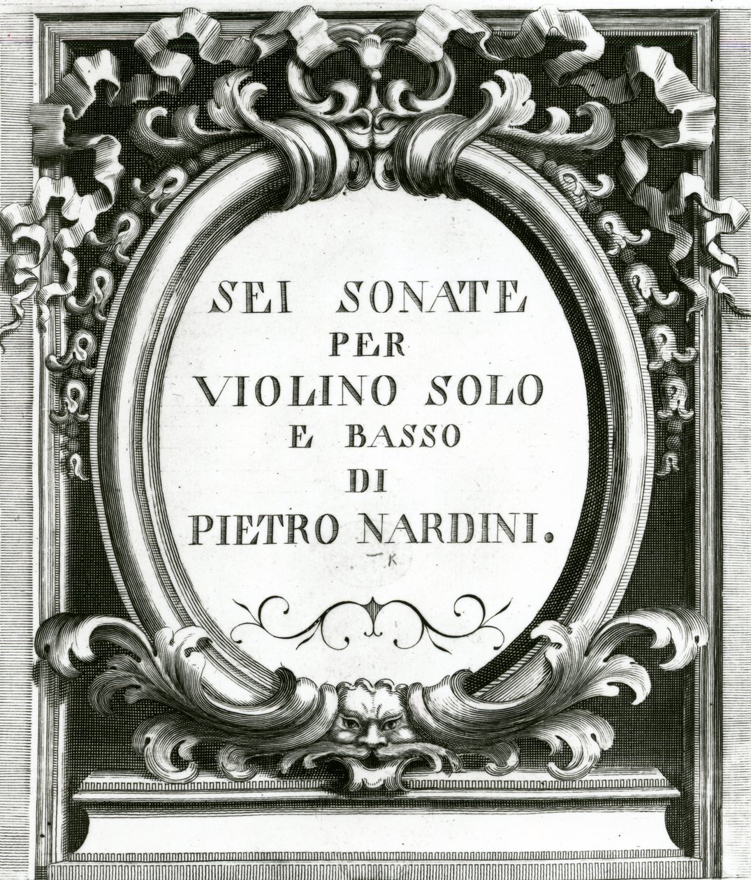Omslagsblad för violin av Pietro Nardini av Unbekannt Unbekannt
