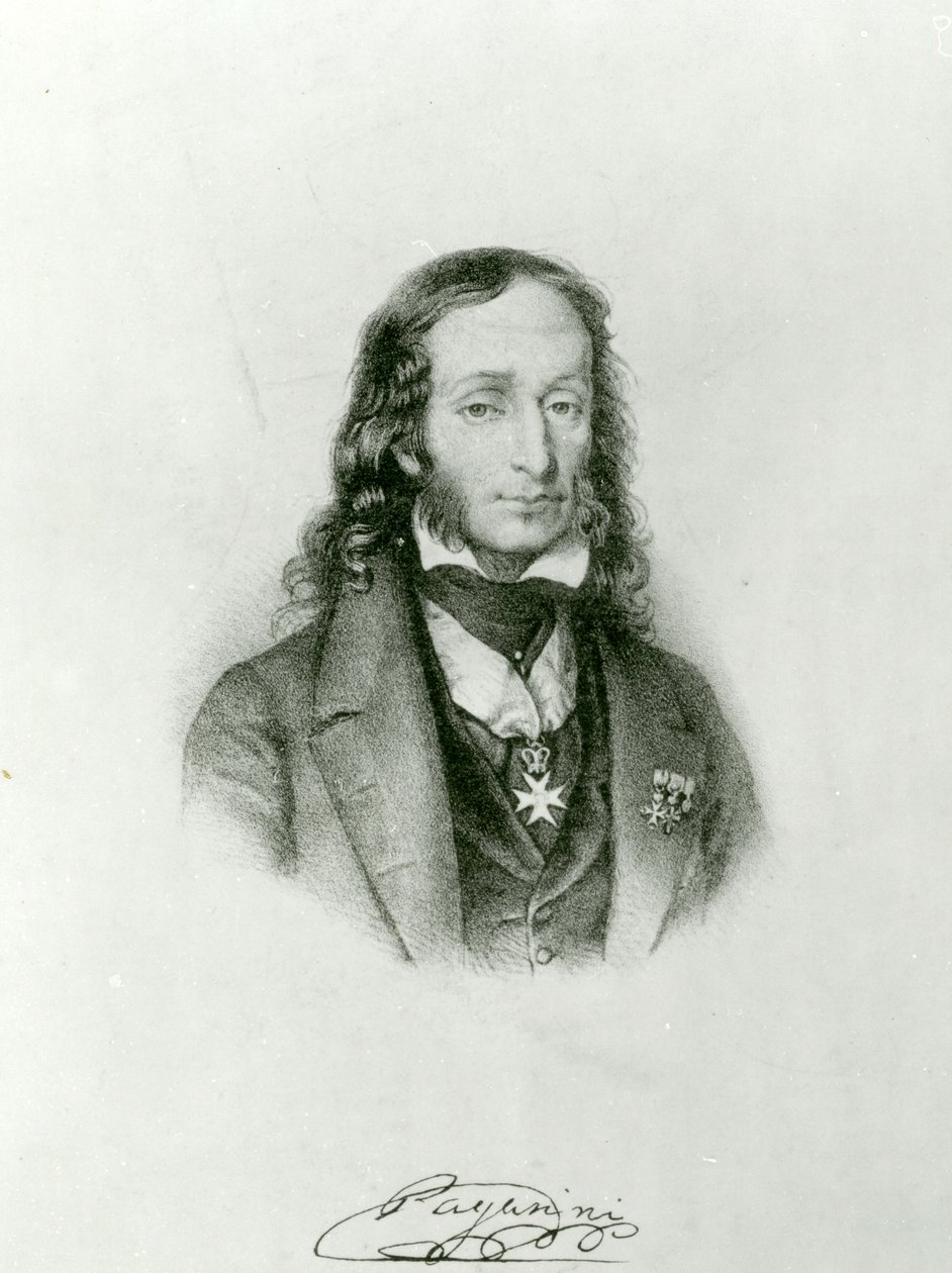Niccolo Paganini (1782-1840) av Unbekannt Unbekannt