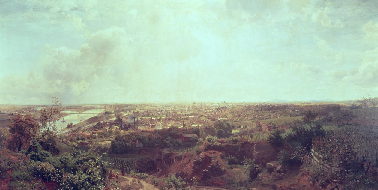 Panoramautsikt över Wien, ca 1870 av Unbekannt Unbekannt