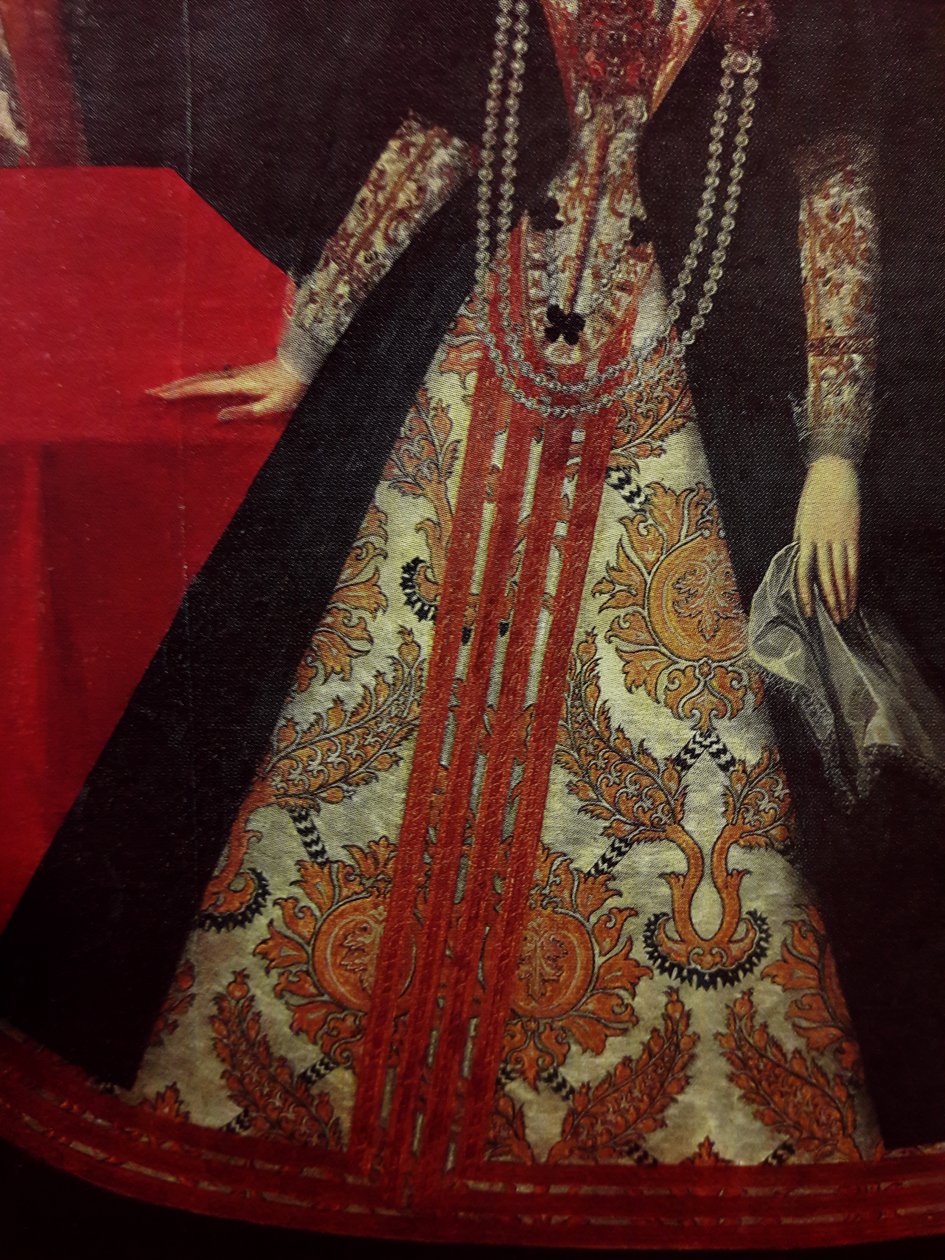 Porträtt av Constance of Austria i Gold Cloth Dress av Anonymous