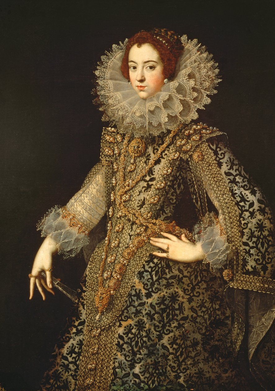 Porträtt av Isabel av Bourbon, hustru till Filip IV (1605-65) av Unbekannt Unbekannt