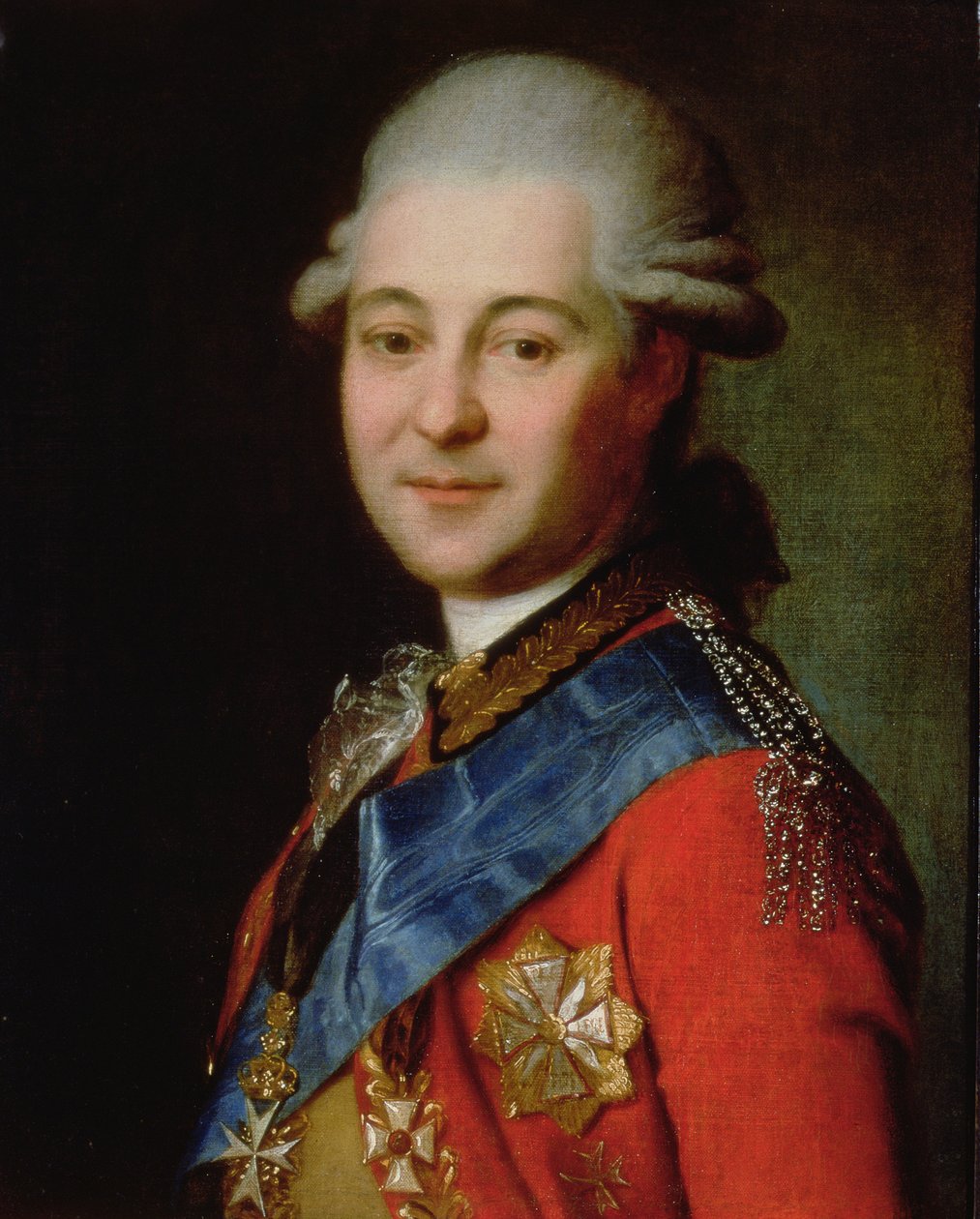 Porträtt av Semeon Gavrilovich Zoric, sent 1700-tal av Unbekannt Unbekannt
