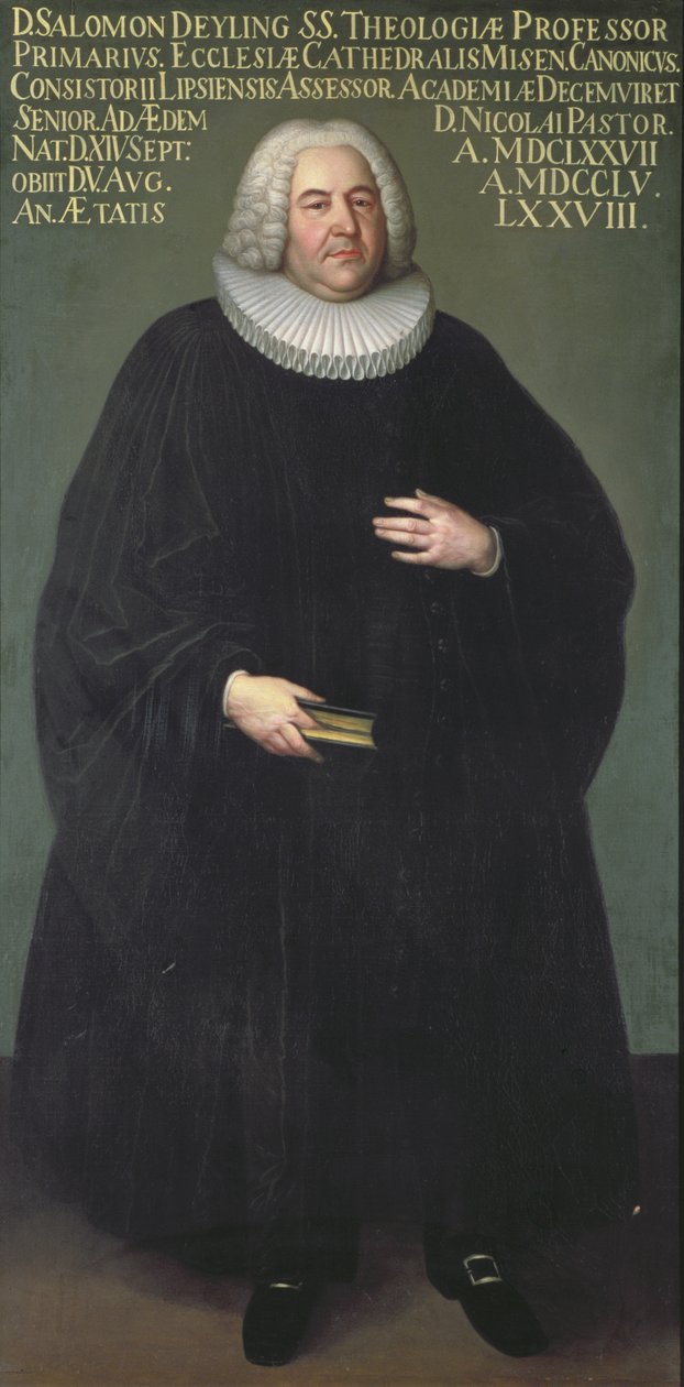 Superintendent Salomon Deyling (1677-1755), teolog från Leipzig av Unbekannt Unbekannt