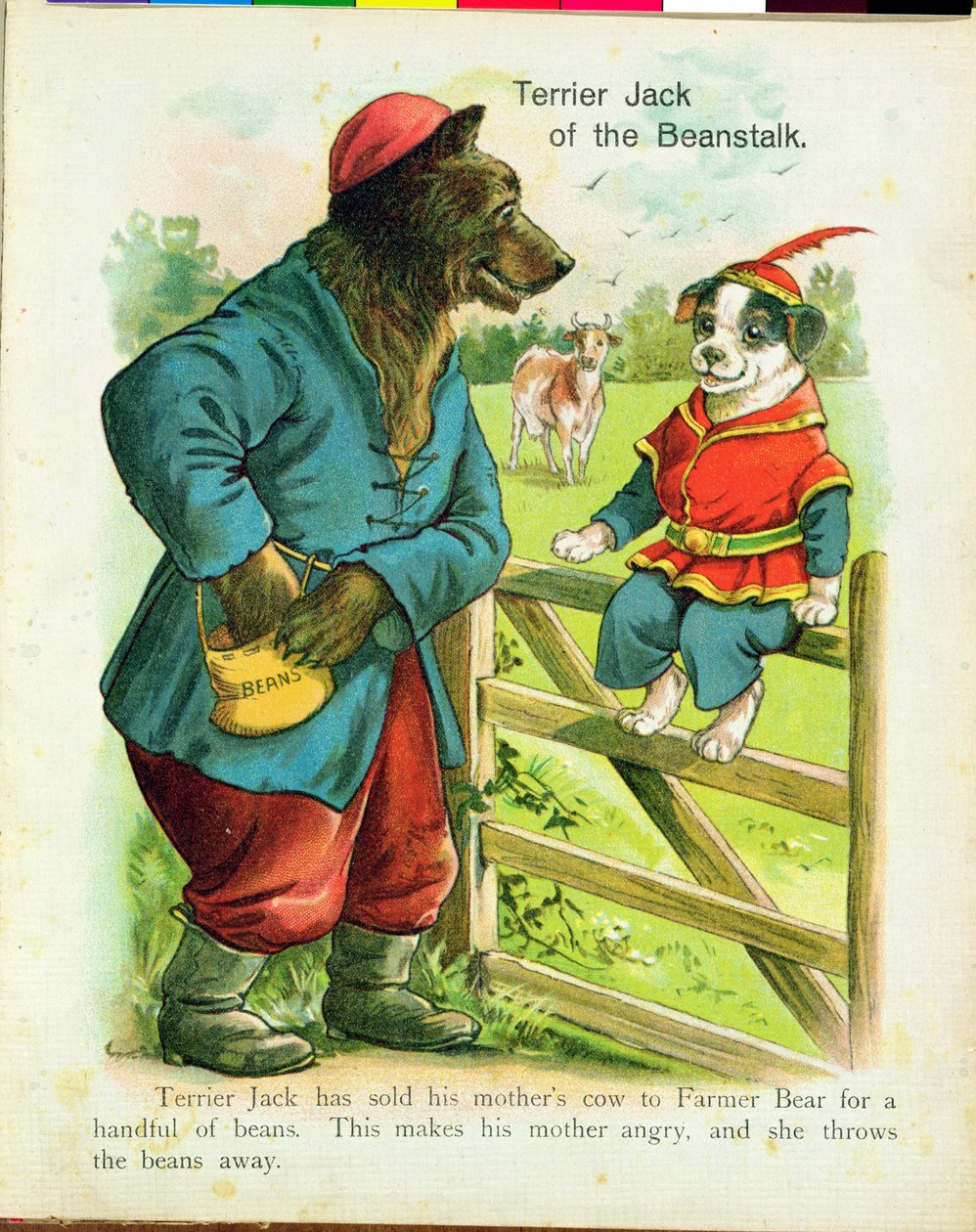 Terriern Jack, från Jack and the Beanstalk (illustration) av Unbekannt Unbekannt