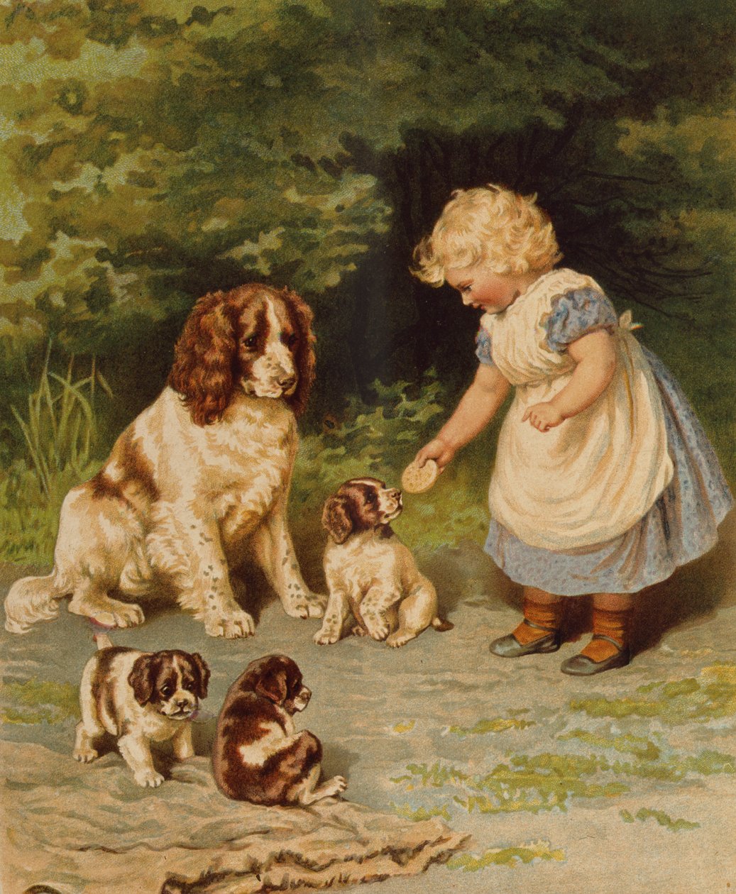 Lenas Pets, illustration från början av 1900-talet av Anonymous