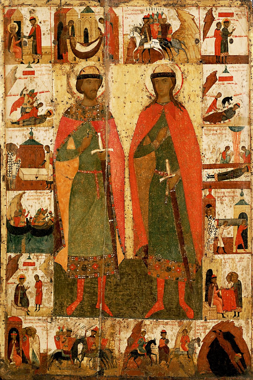 Неизвестный иконописец, вторая половина XIV века  av Anonymous Russian icon painter