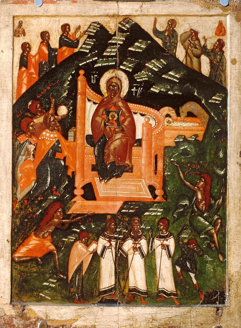 Неизвестный иконописец, XIV - начало XV века  av Anonymous Russian icon painter