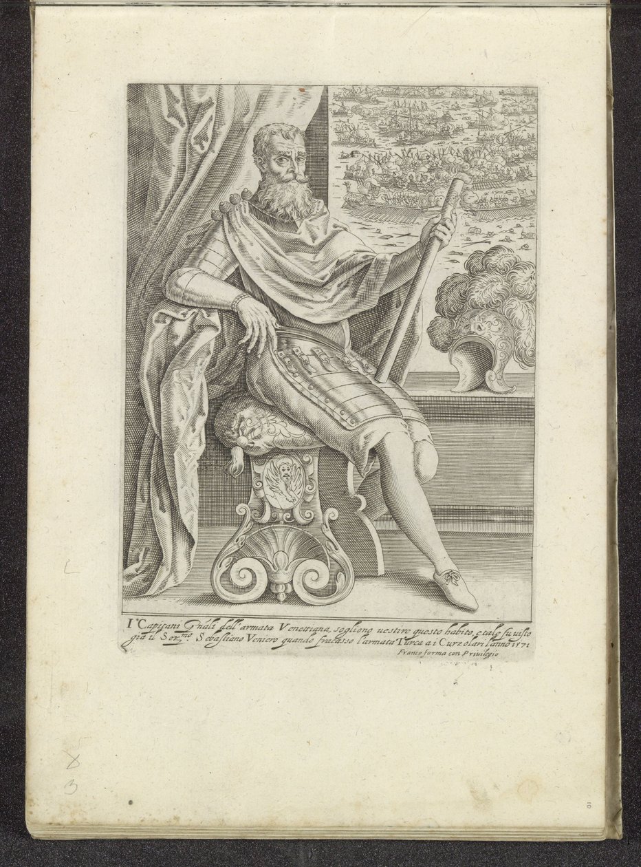 Admiraal Sebastiano Vernier en de Slag bij Lepanto Scènes uit het Venetiaanse leven (serietitel) Habiti d
