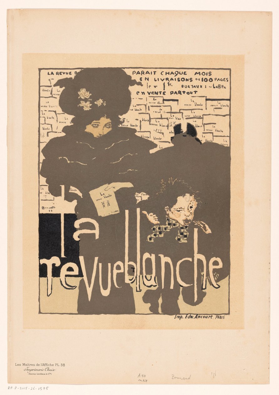 Annons för La Revue Blanche Poster Masters (serietitel på objekt) av Anonymous