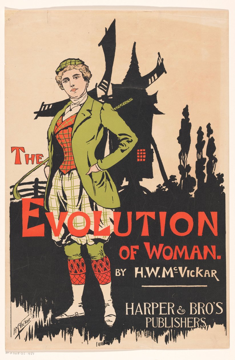 Reklam för The Evolution of Woman av Harry Whitney McVickar, 1896 av Anonymous