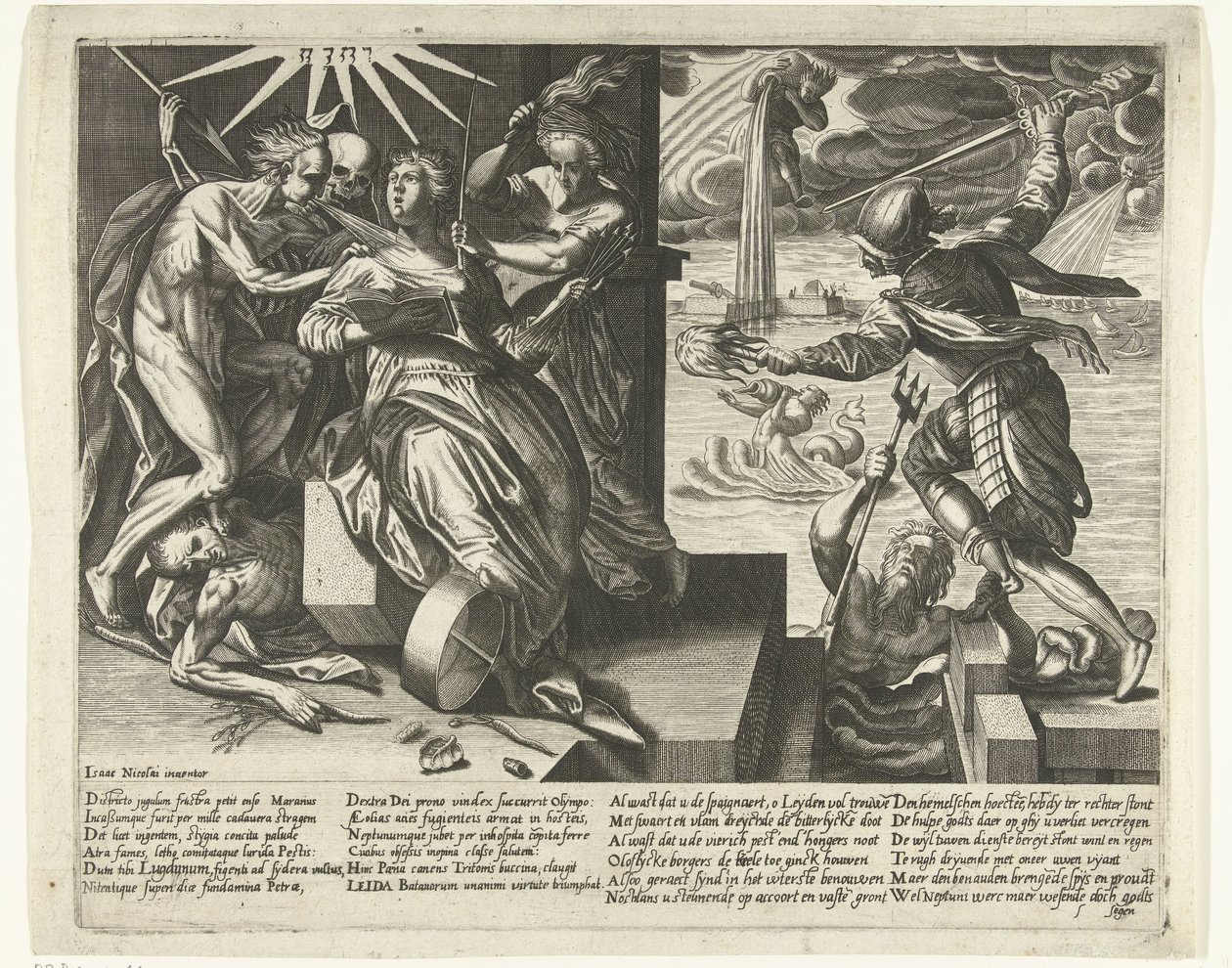 Allegori över Leidens nöd och lättnad, 1574 av Anonymous