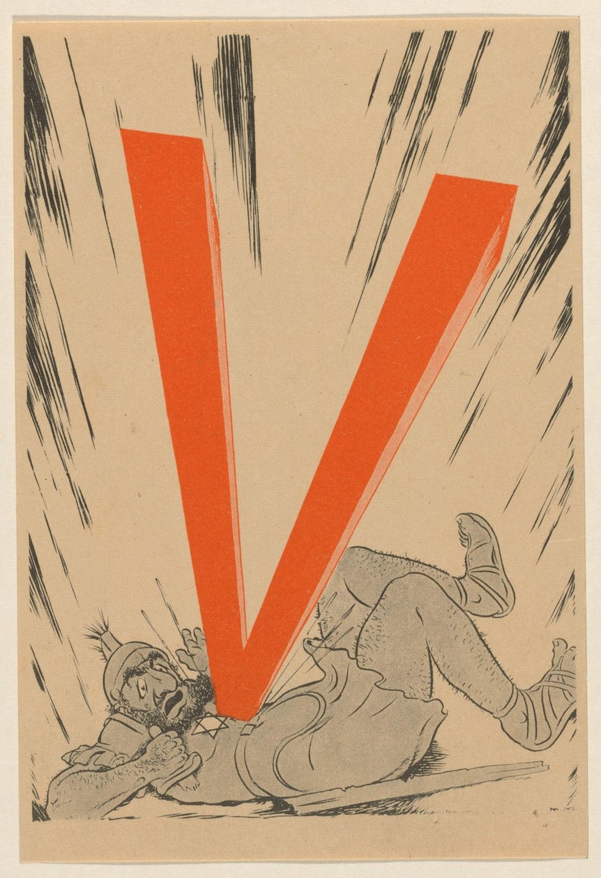 Anti-judisk tecknad film, ca. 1943-1944 av Anonymous