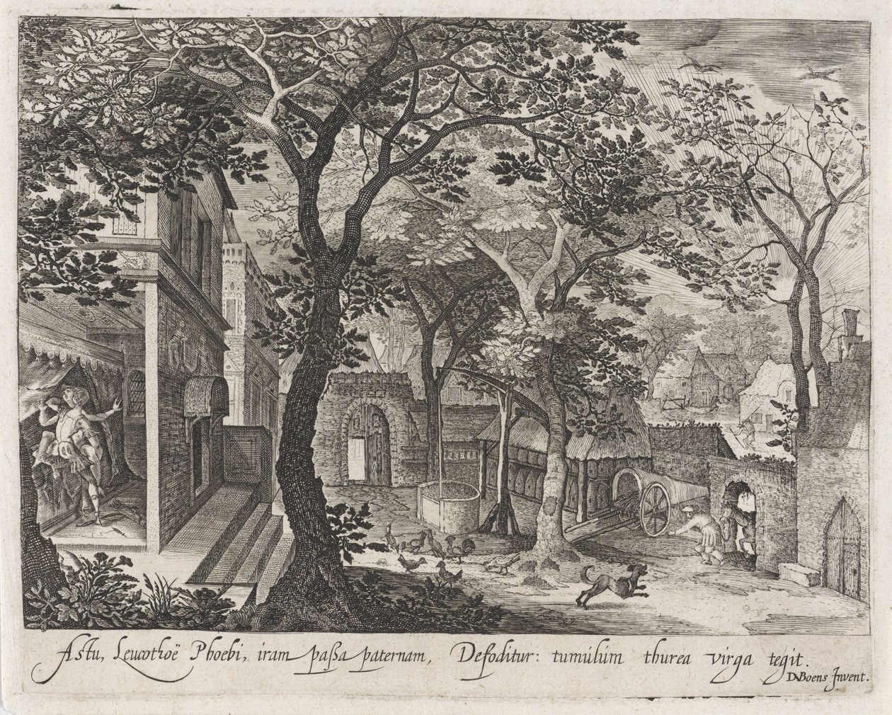 Apollo en Leucothea Scener från Ovidius