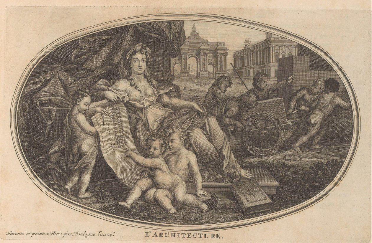 Arkitekt Arkitektur (titel på objekt) Cabinet of Fine Arts, eller Samling av de vackraste trycken, graverade efter originalmålningarna (...) (serietitel) av Anonymous
