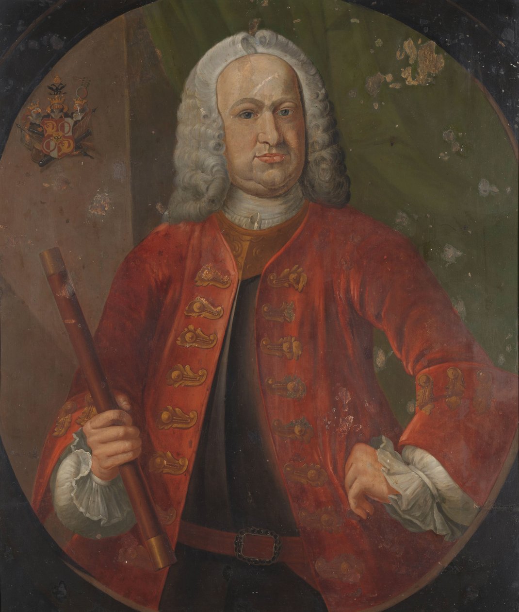 Baron Gustaaf Willem van Imhoff (1743-1750) Porträtt av Gustaaf Willem, baron van Imhoff, generalguvernör för Nederländska Ostindiska kompaniet av Anonymous