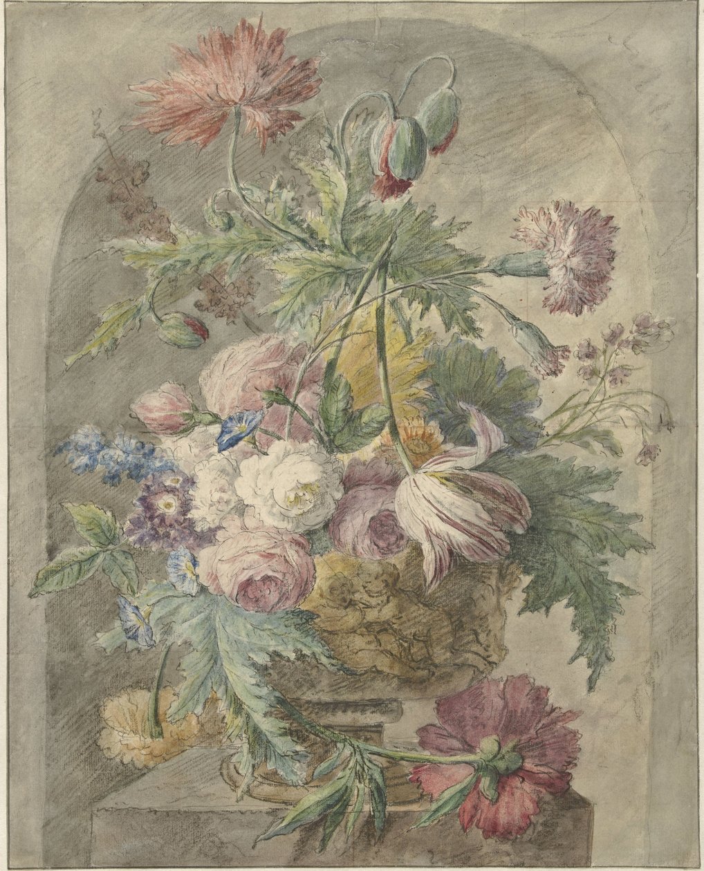 Blommor i en vas av Anonymous