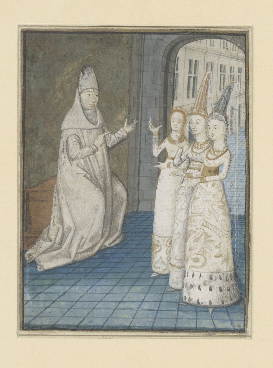 Boccaccio tar emot tre kvinnor The Adventures of Noble Men and Women (serietitel) av Anonymous