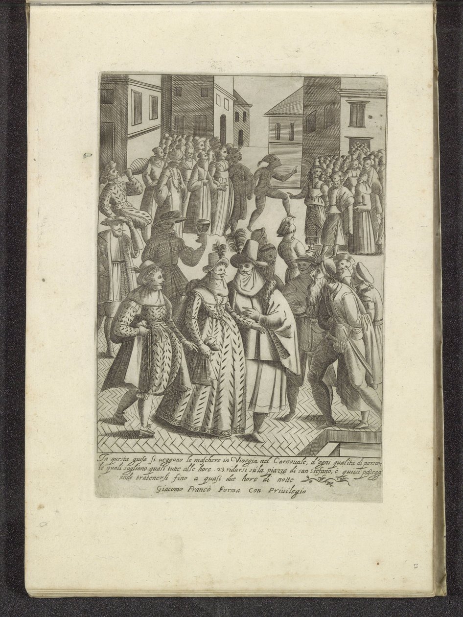 Karneval i Venedig Scènes uit het Venetiaanse leven (serietitel) Habiti d