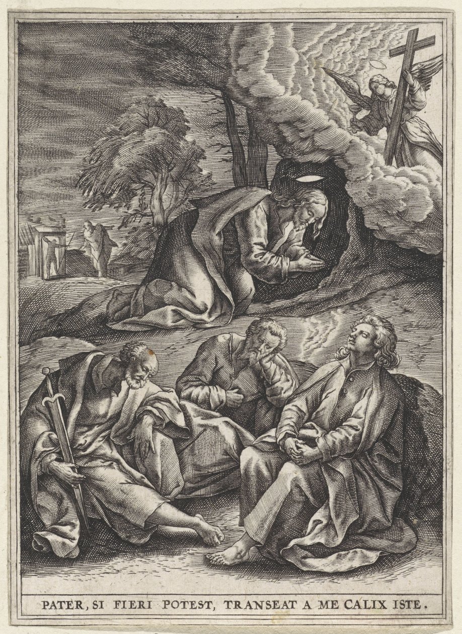 Kristus i Getsemane trädgård Scener från Kristi passion (serietitel) av Anonymous