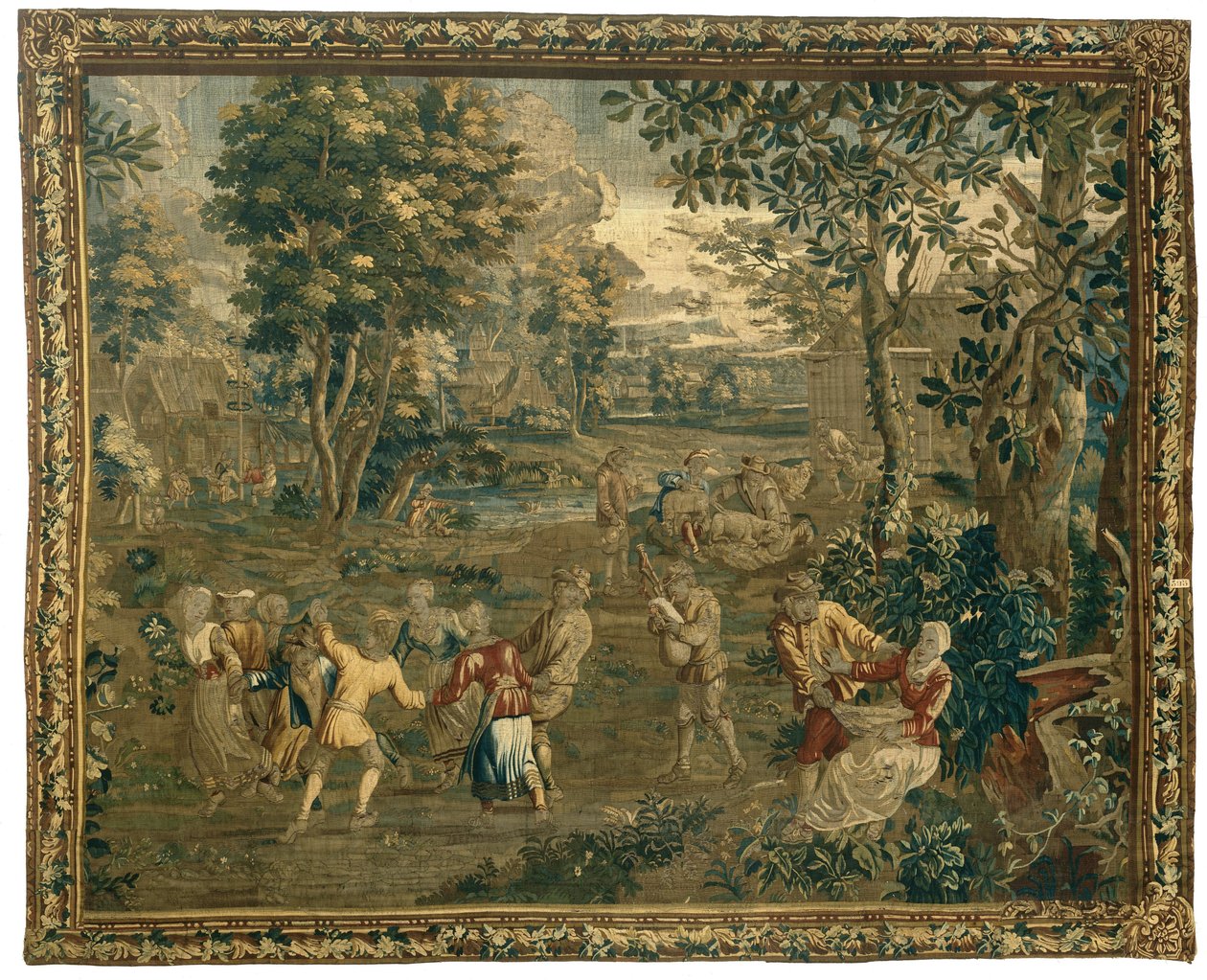 Dansande bönder och fårklippare Populärt liv efter Teniers (serietitel) av Anonymous