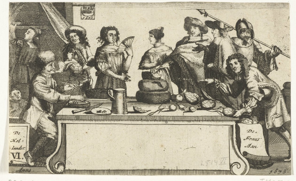 Från Fransman och Hollander, 1673 Frans-man Hollander / Le Francois L