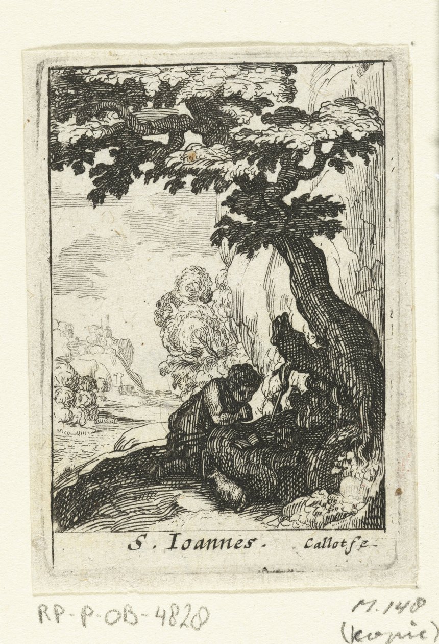 Den ångerfulle Johannes Döparen S. Ioannes (titel på objekt) The Penitent Saints (serietitel) av Anonymous