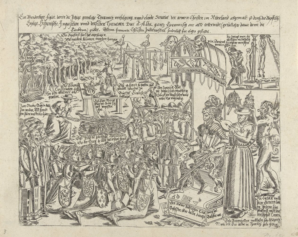 Hertigen av Albas tron, 1569 (kopia) av Anonymous