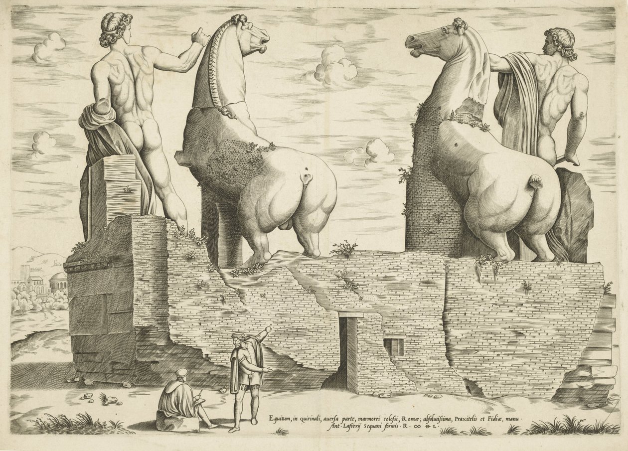 Dioscuren, van achteren sett Mirror of Roman Magnificence (serietitel) av Anonymous