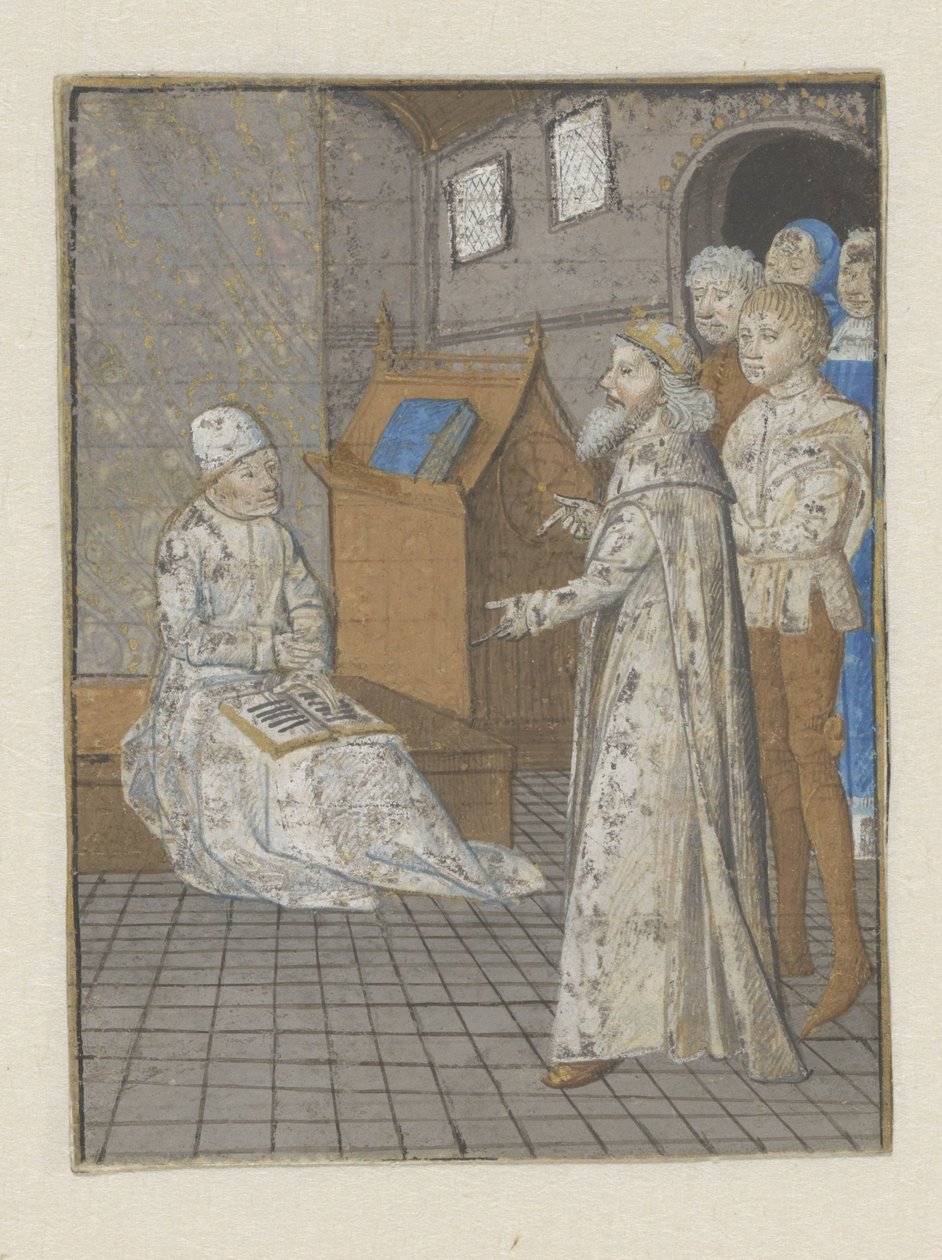 En kung berättar sin historia för Boccacio The Adventures of Noble Men and Women (serietitel) av Anonymous