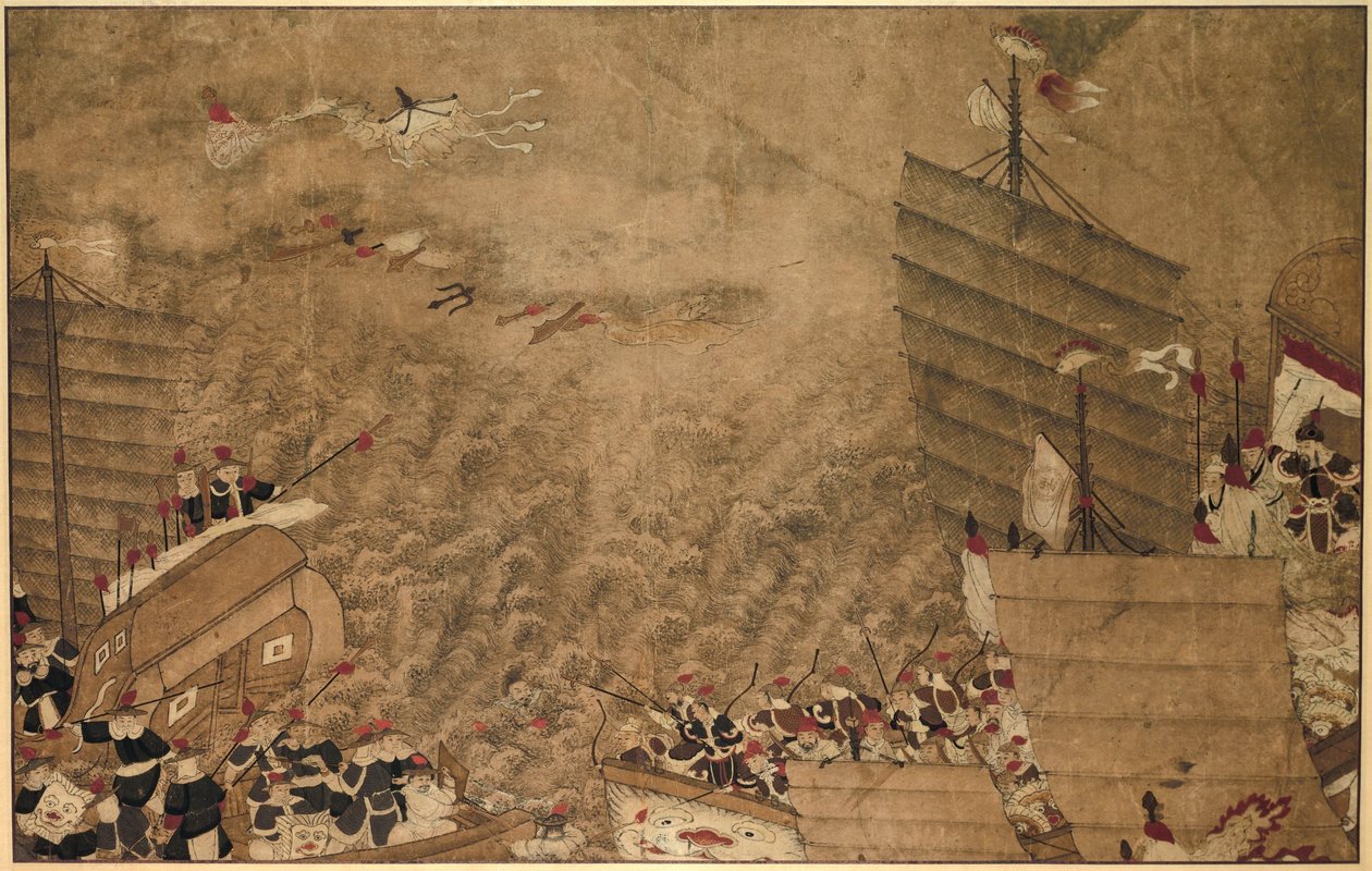 En sjöstrid mellan japanska pirater och kineser The Wonders of Mazu (serietitel) av Anonymous