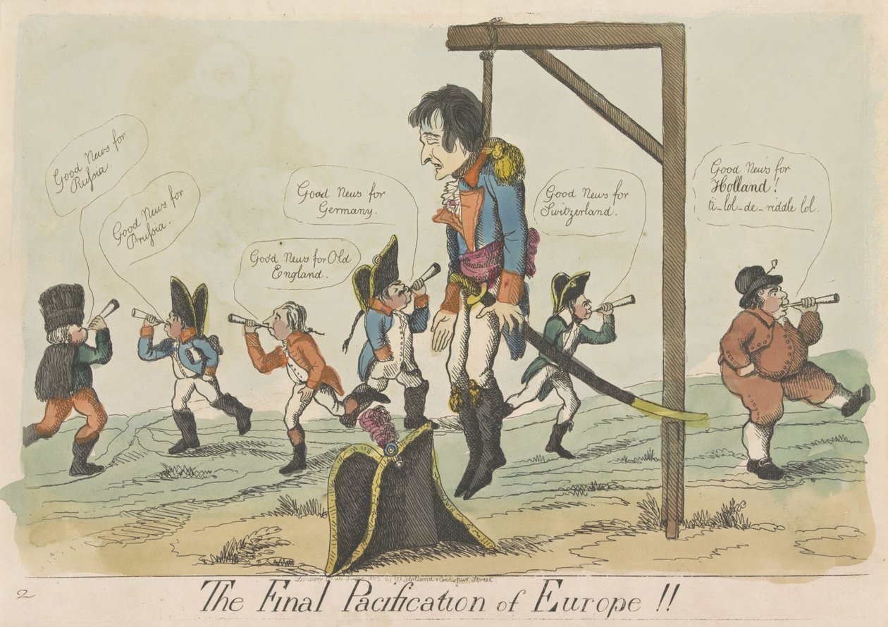 Äntligen fred i Europa, 1803 Europas slutgiltiga fredning!! (titel på objekt) av Anonymous