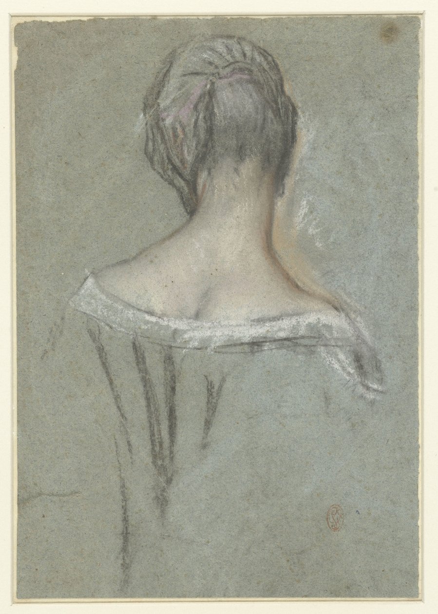 Elegant dam, bakifrån av Anonymous