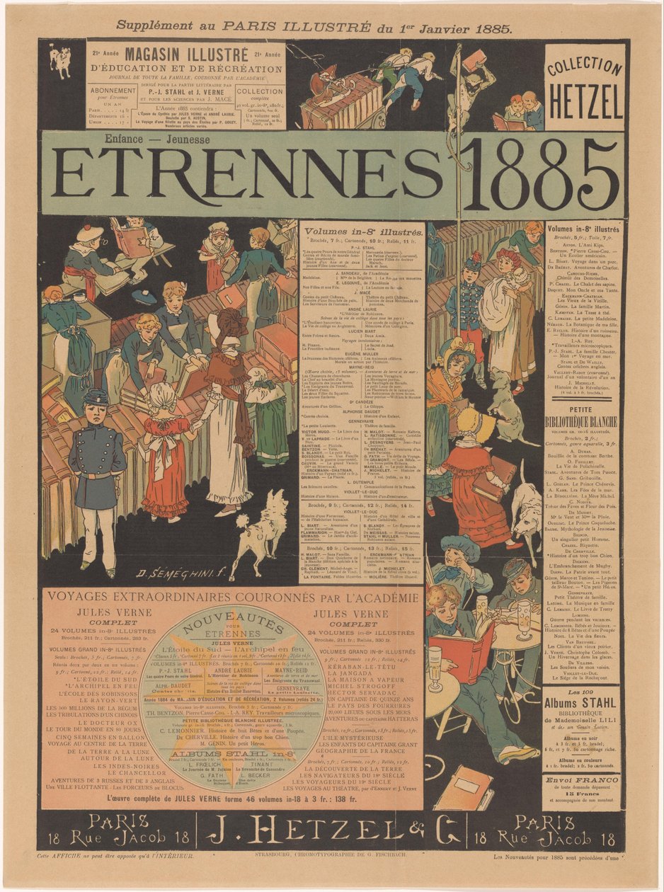 Fondförteckning över J. Hetzel & Cie i Paris Etrennes 1885 (titel på objekt) av Anonymous