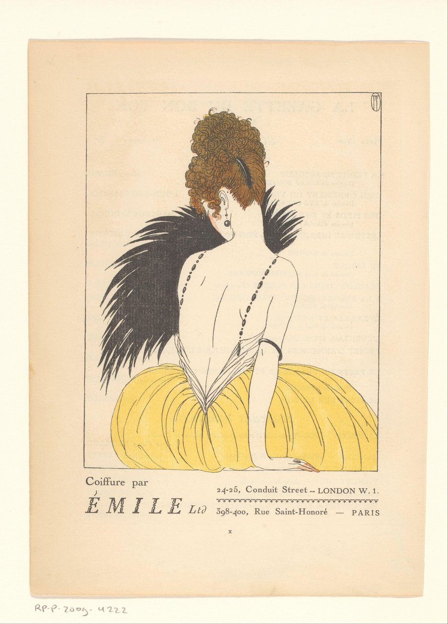 Gazette du Bon Ton, 1920 - nr 2, X: Coiffure av Émile av Anonymous