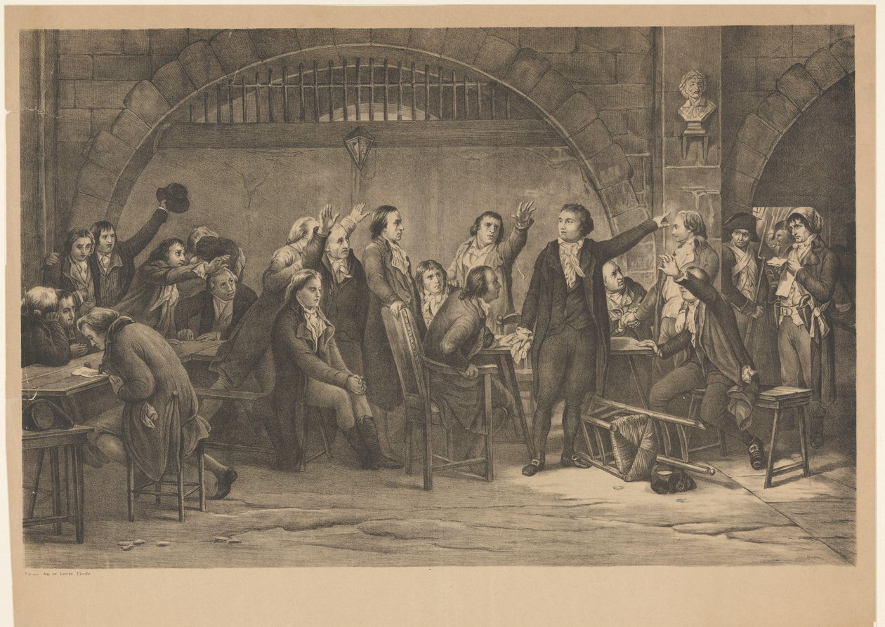 Girondinernas fånge 1793 (titel på objektet) av Anonymous