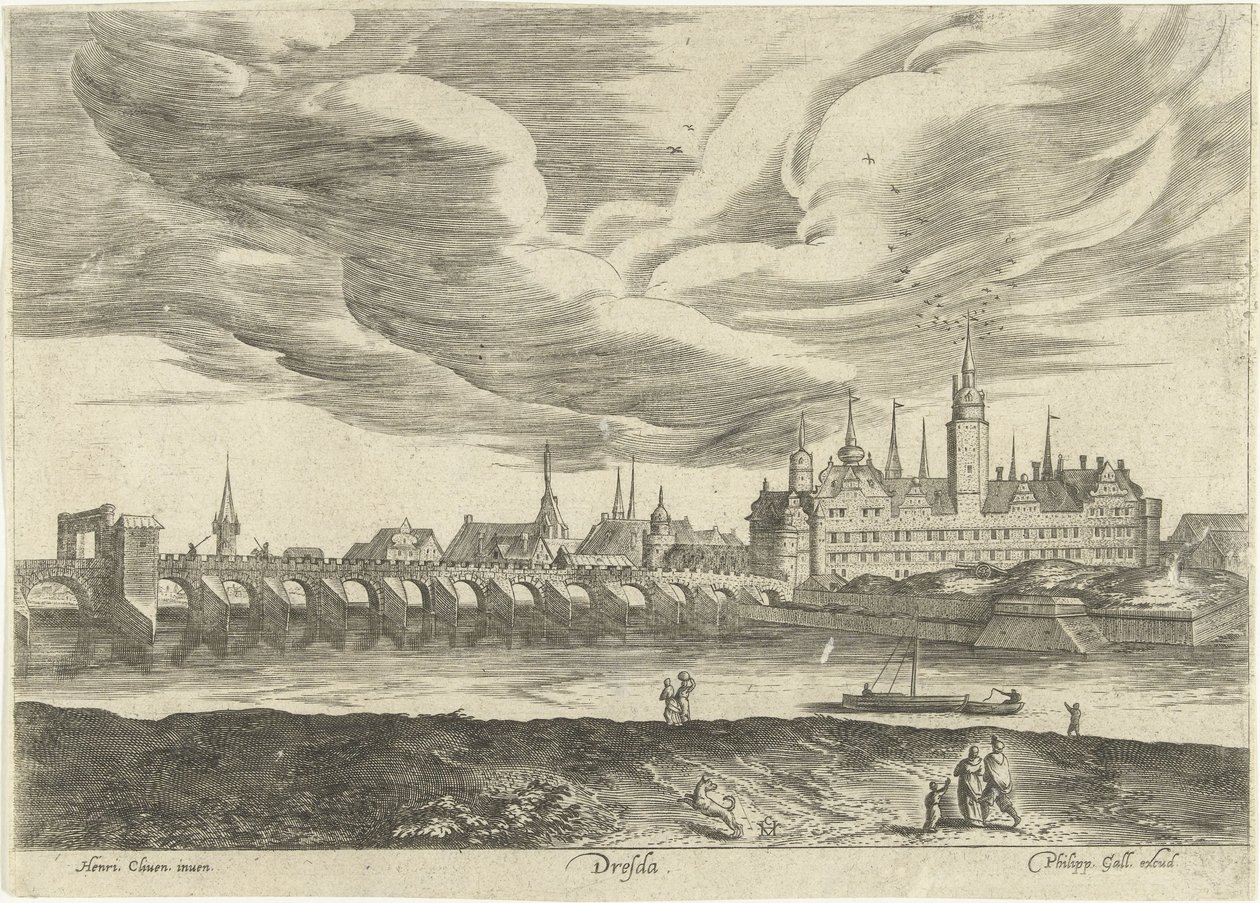 Utsikt över Dresden Dresden (titel på objekt) Ruinarum varii prospekt (serietitel) av Anonymous