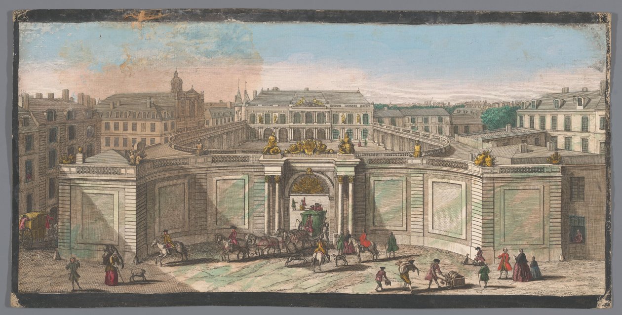 Utsikt över Hôtel de Soubise i Paris Vue de l