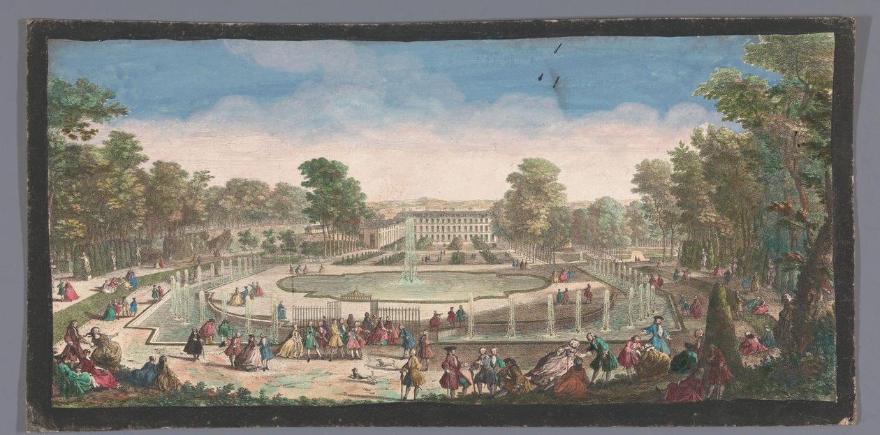 Utsikt över Orangerie på Château de Saint-Cloud Utsikt över Chateau de St. Cloud från orangeriets sida (titel på objektet) av Anonymous