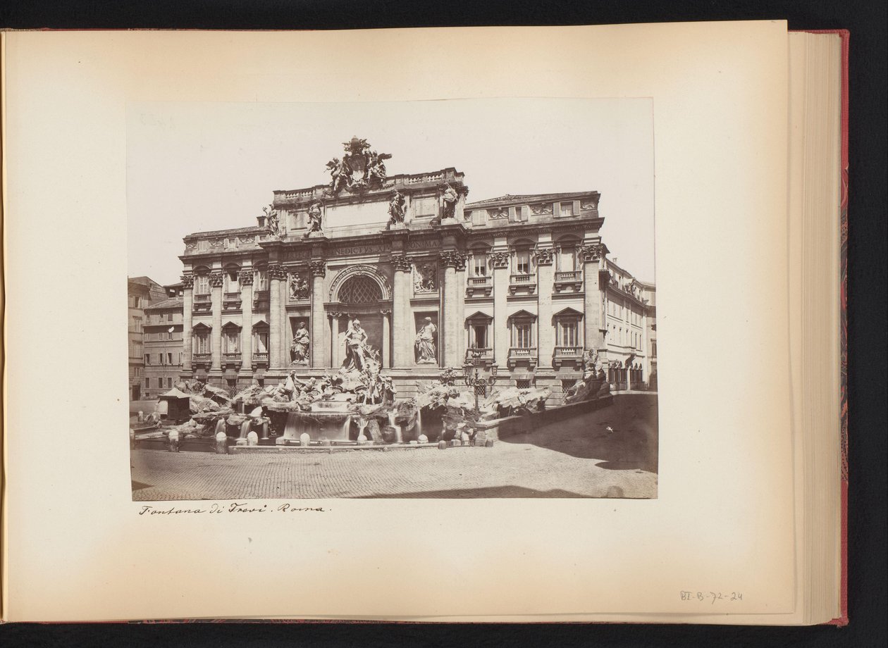 Utsikt över Fontana di Trevi i Rom, Italien Fontana di Trevi. Roma (titel på objekt) av Anonymous