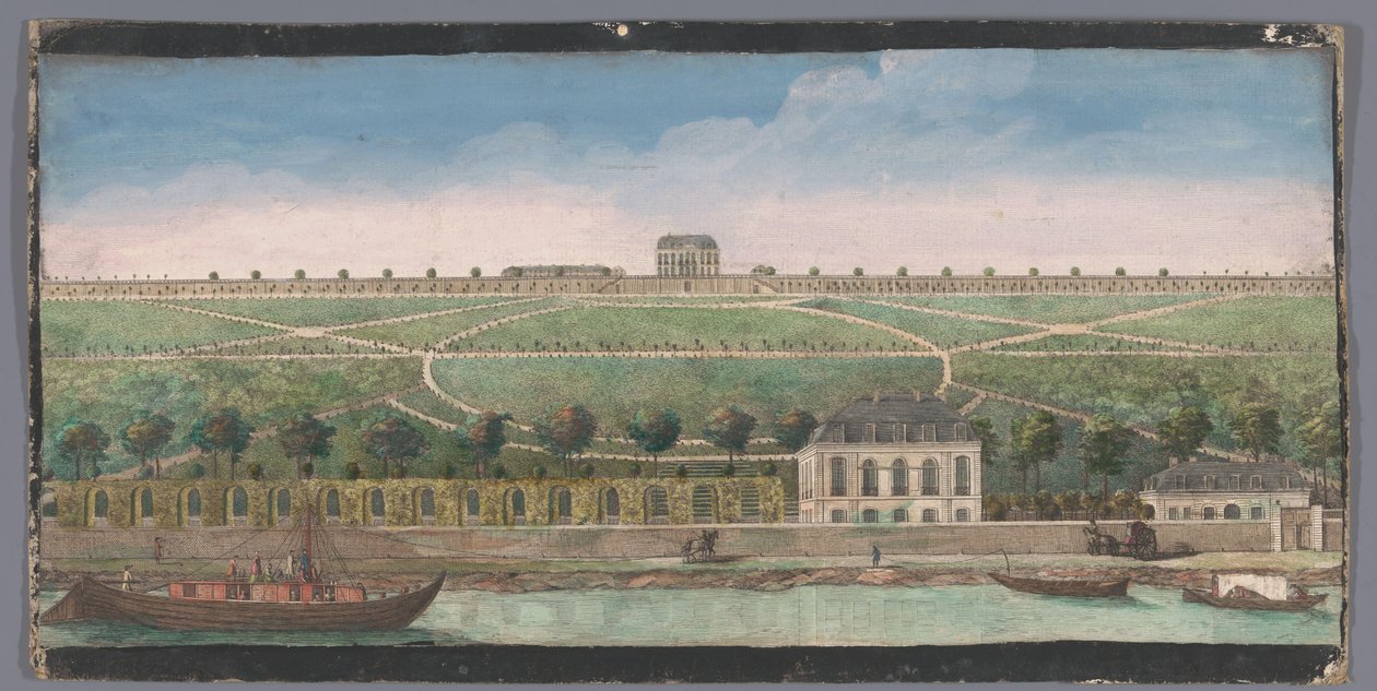 Utsikt över Chateau de Belle-Vue i Meudon Autre vüe du Chateau de Belle-Vüe (...) (titel på objekt) av Anonymous
