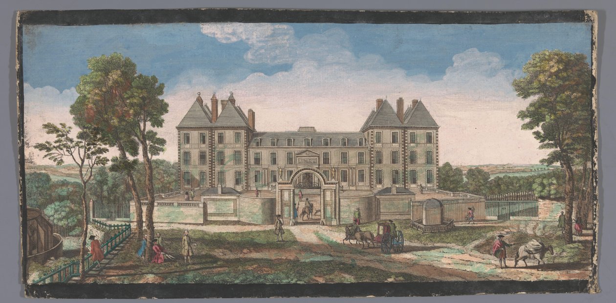 Utsikt över Château de Saint-Maur Vûe du Chateau Royal de Saint Maur (titel på objekt) av Anonymous
