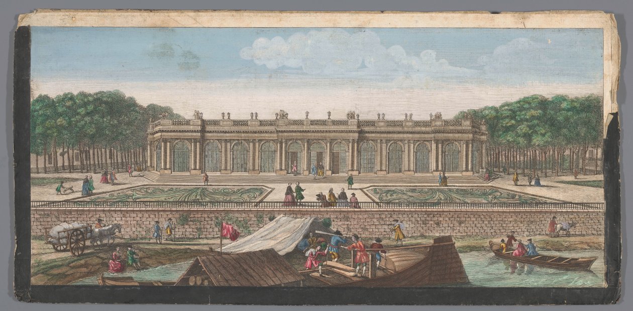 Utsikt över Grand Trianon i Versailles trädgård av Anonymous