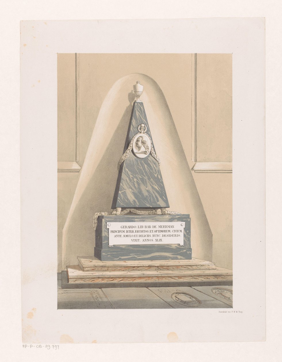Begravningsmonument av Gerard Meerman av Anonymous