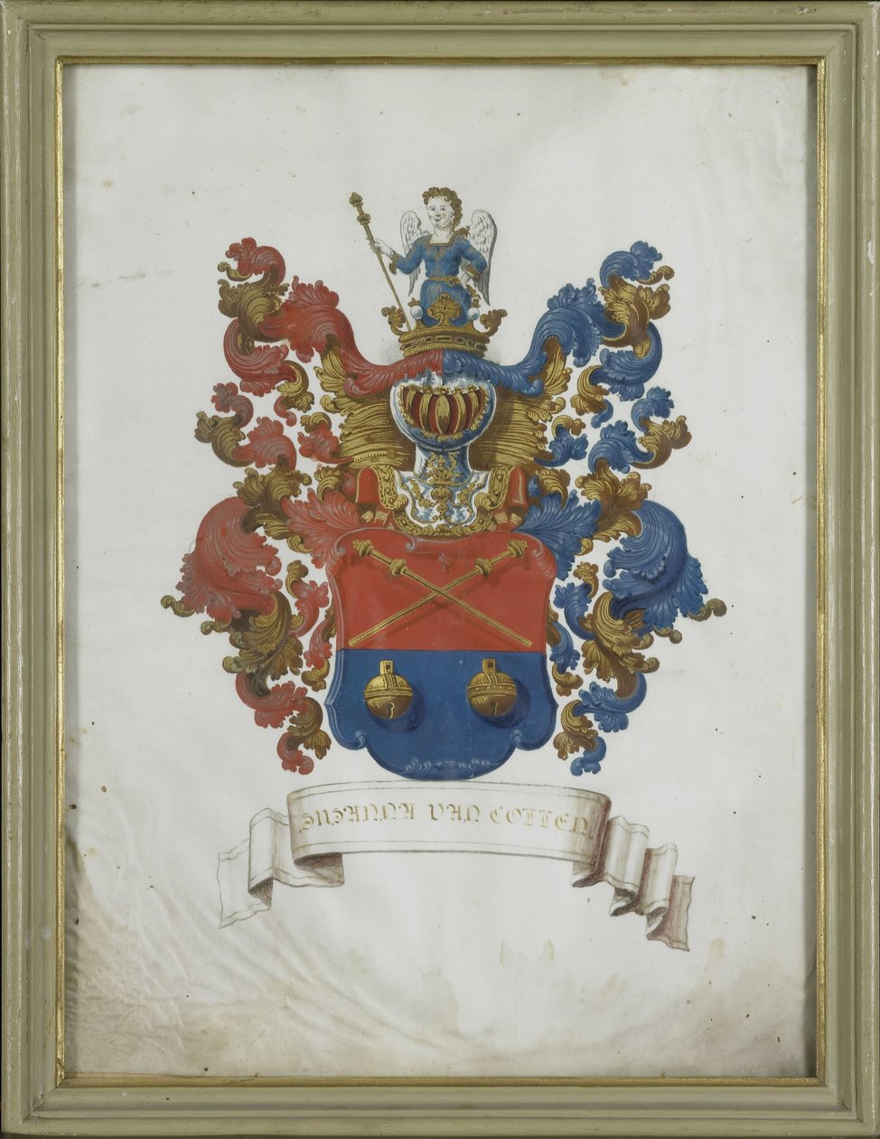 Vapenskölden av Susanna van Collen (1692-1745), hustru till Jacob Feitama av Anonymous