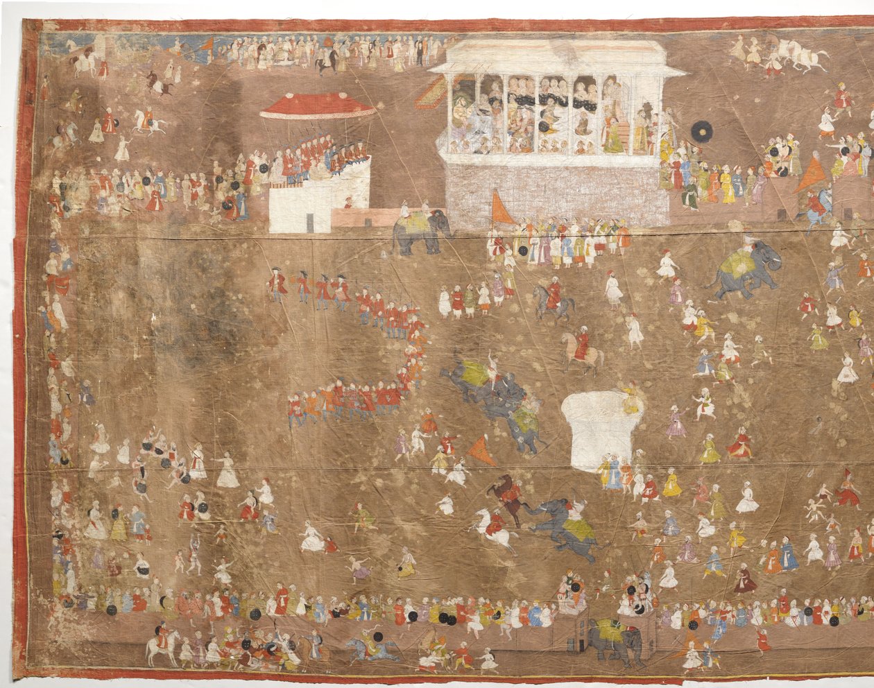 Joan Ketelaars ambassad till kungen av Udaipur Maharana Sangram Singh från Udaipur Underhåller medlemmar av Holländska Ostindiska kompaniet under ledning av Johan Josua Ketelaar 1711 av Anonymous