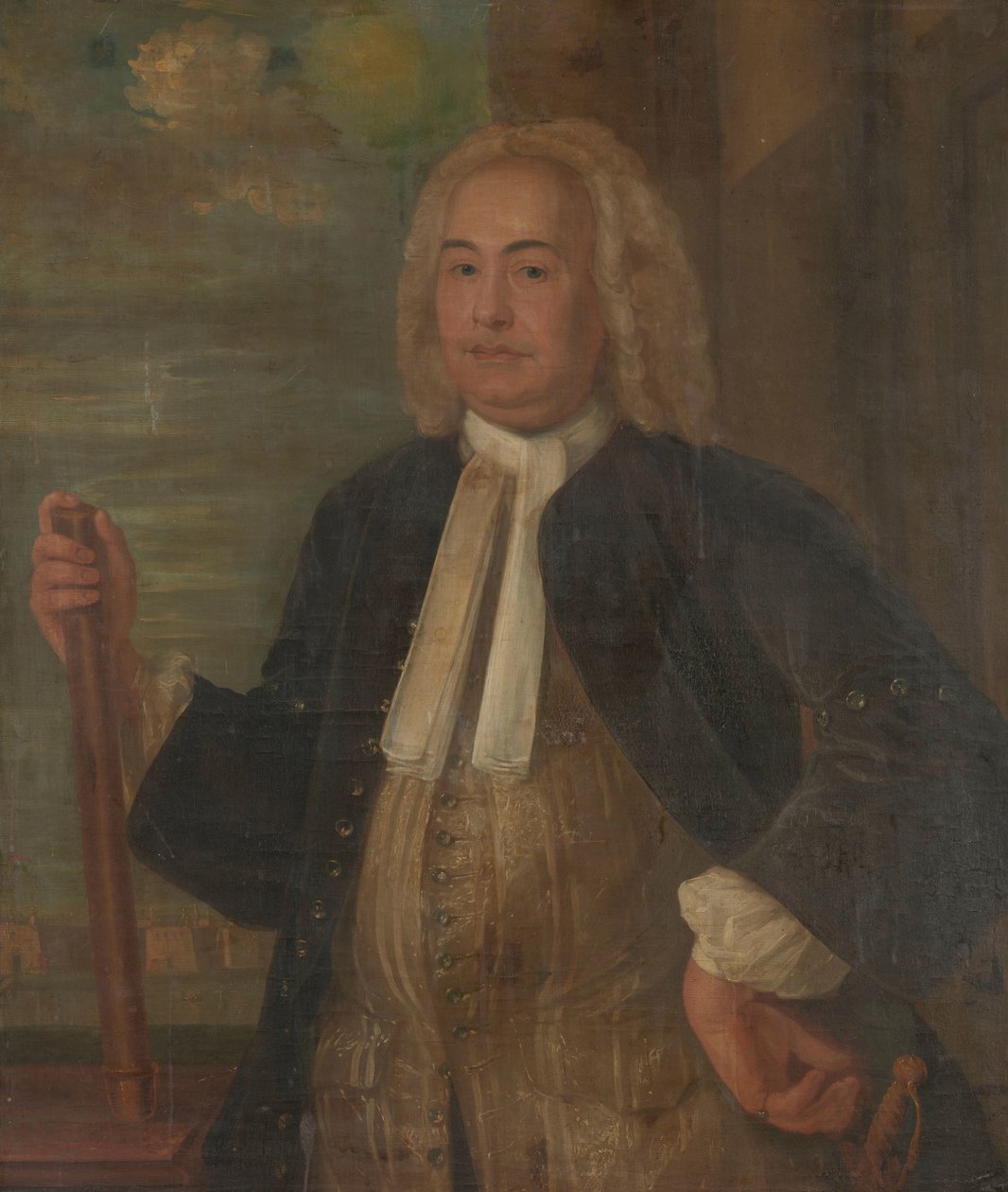 Johannes Thedens (1741-1743) Porträtt av Johannes Thedens, generalguvernör för Nederländska Ostindiska kompaniet av Anonymous