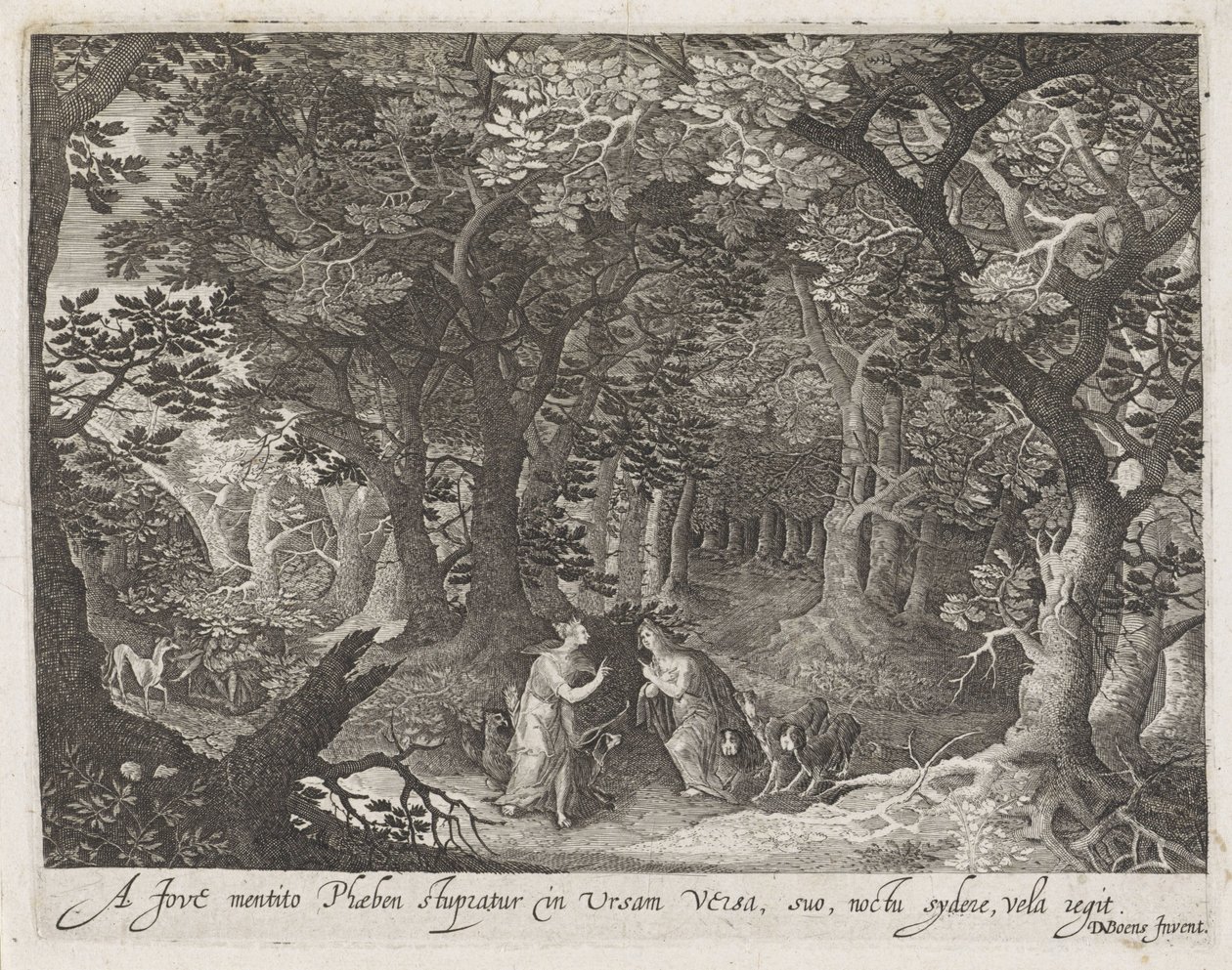 Jupiter och Callisto Scener från Ovidius